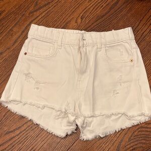 Zara Cream Jean Shorts for Children